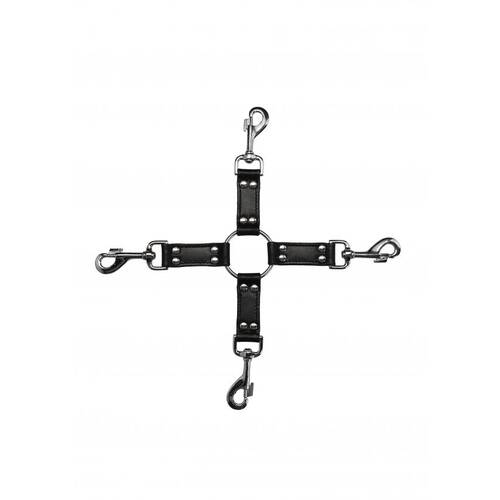 4 Way Leather Hogtie Cross