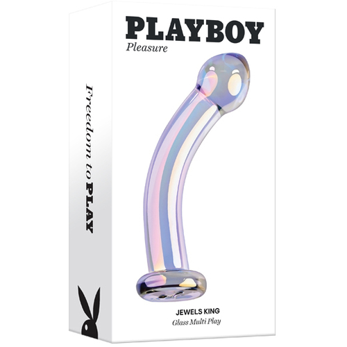 Playboy Pleasure JEWELS KING Clear Glass 16.3 cm Dildo