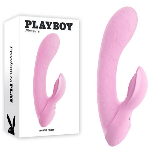 Playboy Pleasure RABBIT PARTY Pink 15.2 cm USB Rechargeable Rabbit Vibrator