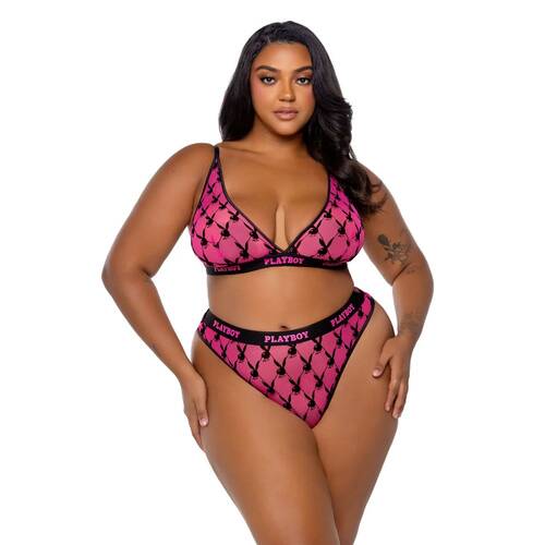 Playboy Flocked Bunny Set L