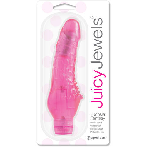 4" Fuchsia Jelly Vibrator