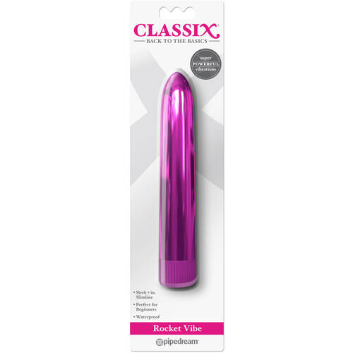 7" Rocket Metallic Vibrator