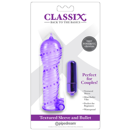 Textured Vibrating Penis Sleeve