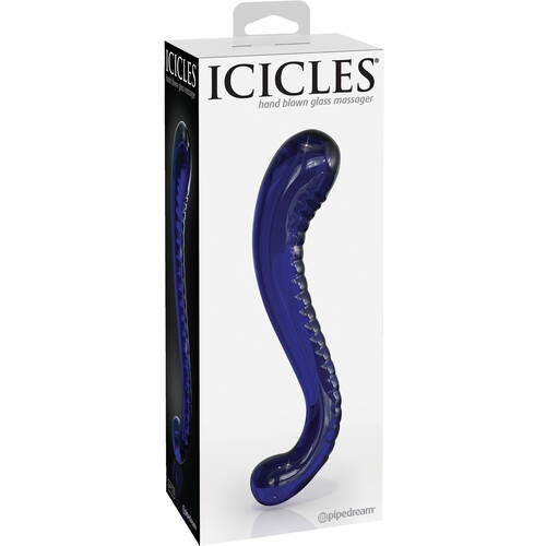 6.5"  Blue Glass Dildo