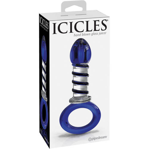 3.9" Twisted Glass Butt Plug