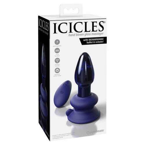 Glass Vibrating Butt Plug 85