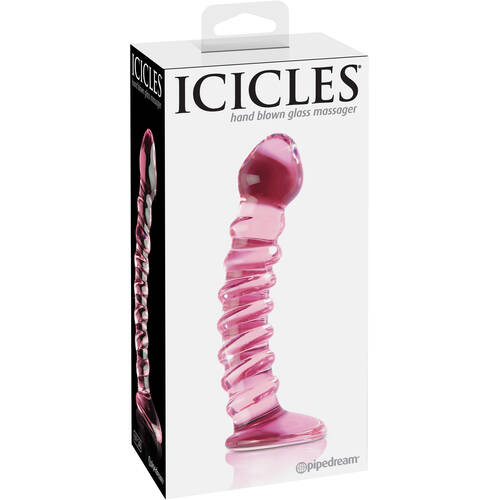 6.5" Curved Glass Dildo