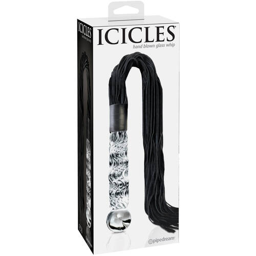 6.5" Glass Dildo + Flogger