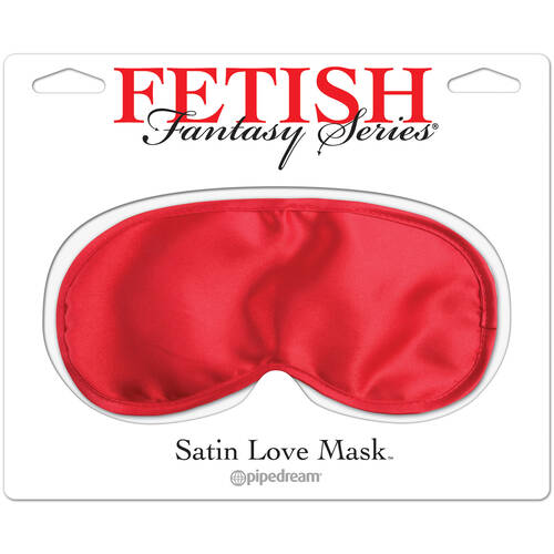 Satin Love Mask Red