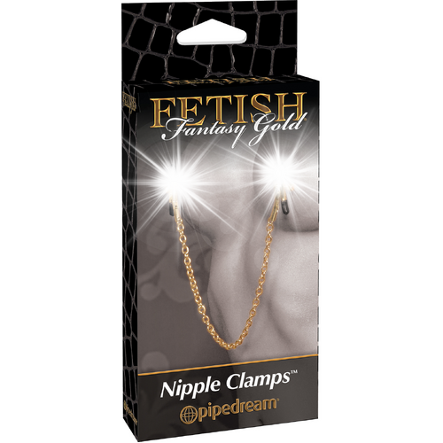 Gold Chain Nipple Clamps