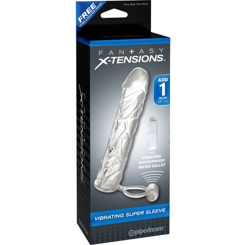 6" Vibrating Super Penis Sleeve
