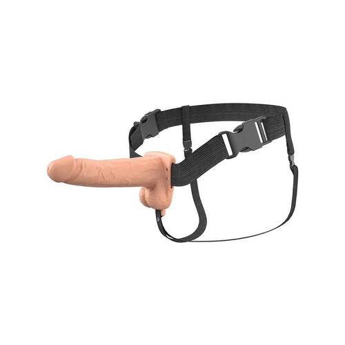 Fantasy X-Tensions Elite 7 in. Vibrating Hollow Silicone Strap-On Light