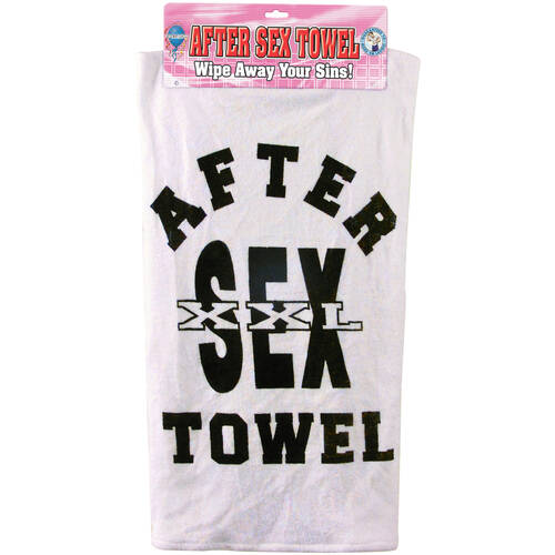 After Sex Towel With Header Card