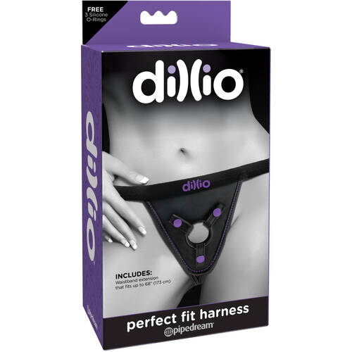 Purple Perfect Fit Strap-On Harness