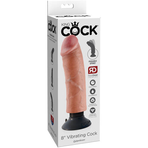 8" Vibrating Cock