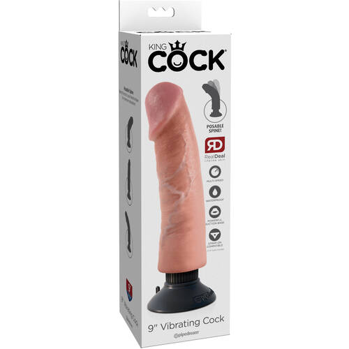 9" Vibrating Cock