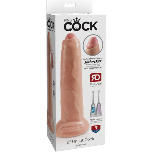 9" Uncut Cock