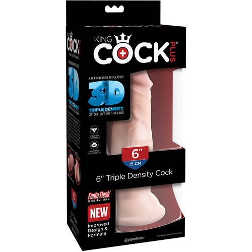 6" Realistic 3D Cock