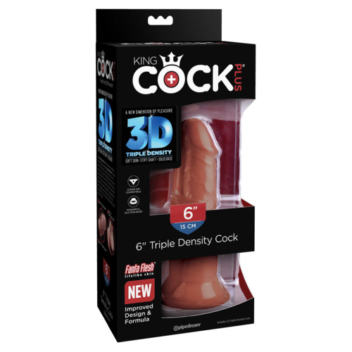6" Realistic 3D Cock