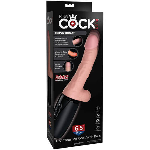6.5" Thrusting Cock + Balls