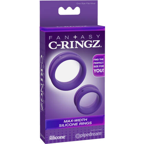 Max Width Silicone Cock Rings x2