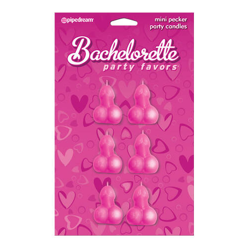 Mini Pecker Party Candles X6