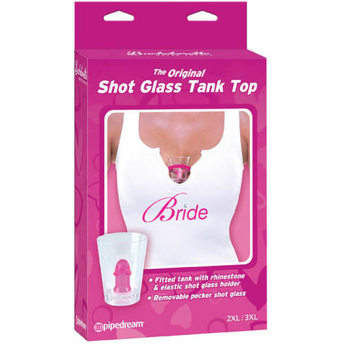 Bride Shot Glass Tank Top 2XL/3XL
