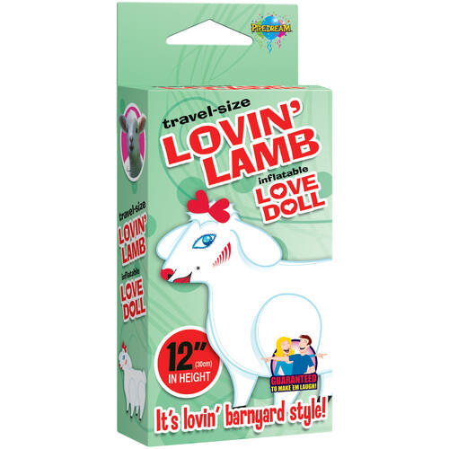 Travel-size Lovin' Lamb Miniature Inflatable Sheep Doll