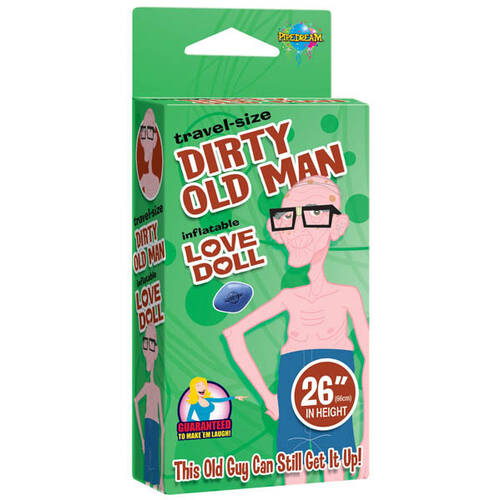 Travel Size Dirty Old Man Inflatable Doll