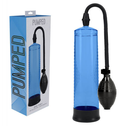 PUMPED Basic Pump 1 - Blue Blue Penis Pump