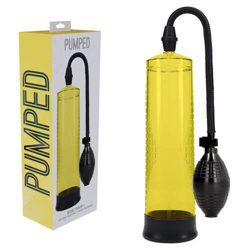 PUMPED Basic Pump 1 - Yellow Yellow Penis Pump
