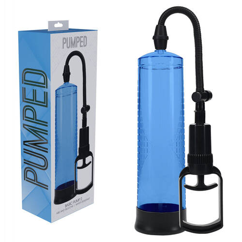 PUMPED Basic Pump 2 - Blue Blue Penis Pump