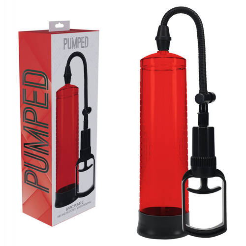 PUMPED Basic Pump 2 - Red Red Penis Pump
