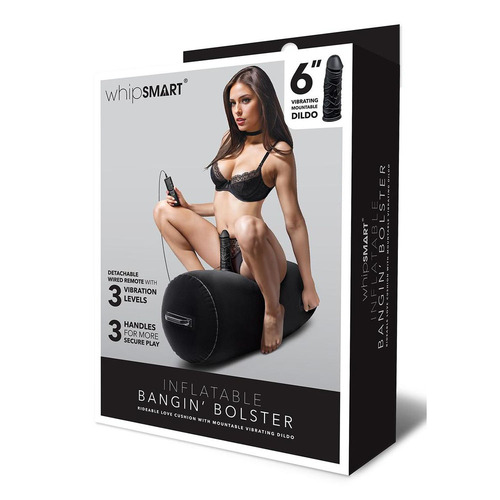 Whipsmart Inflatable Bangin Bolster  Inflatable Cushion With 6" Vibrating Dong