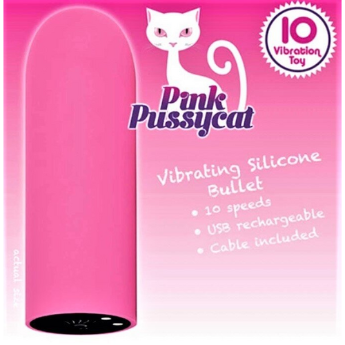 PINK PUSSYCAT RECHARHEABLE SILICONE BULLET