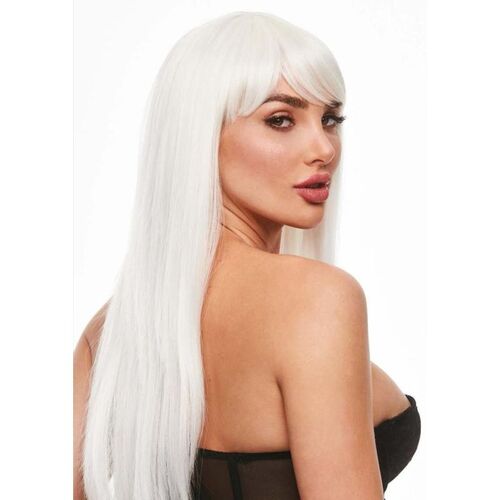 Amber Glow In The Dark Wig White