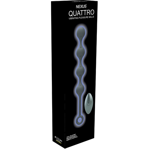 9.5" QUATTRO Vibrating Anal Beads