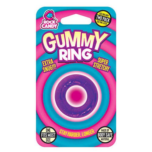 Gummy Purple Cock Ring
