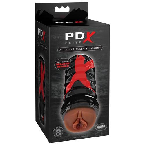PDX Elite Air Tight Pussy Stroker - Brown