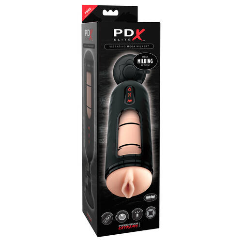 Vibrating Pussy Mega Milker