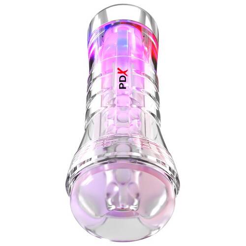 PDX Elite ViewTube XXL See-Thru EZ-Grip LED Stroker Clear