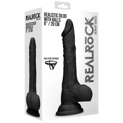 8" Realistic Cock + Balls
