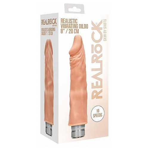 8" Realistic Vibrating Cock