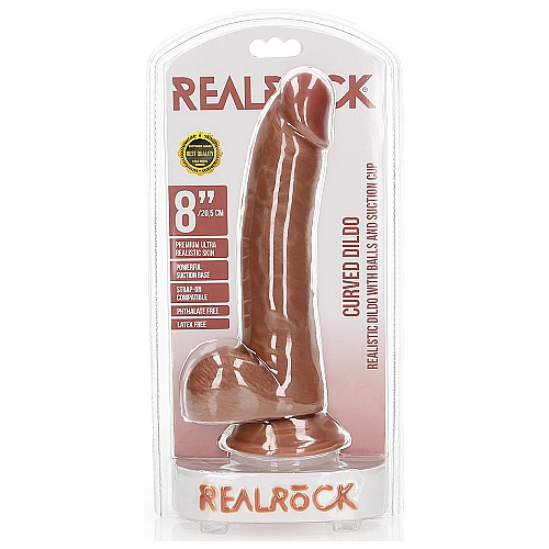 8" Curved Cock + Balls