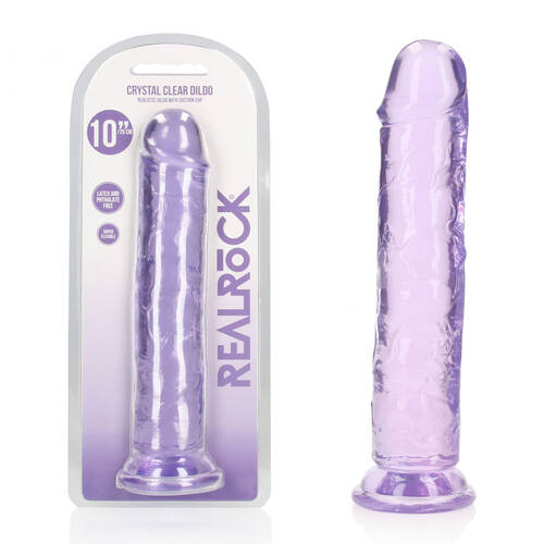 REALROCK 28 cm Straight Dildo - Purple Purple 28 cm (10'') Dong
