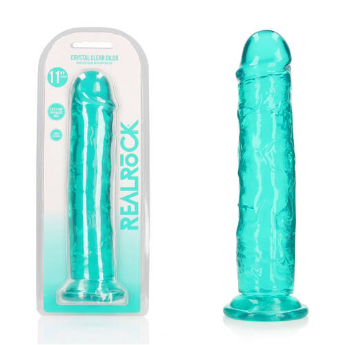 REALROCK 31 cm Straight Dildo - Turquoise Turquoise 31 cm (11'') Dong