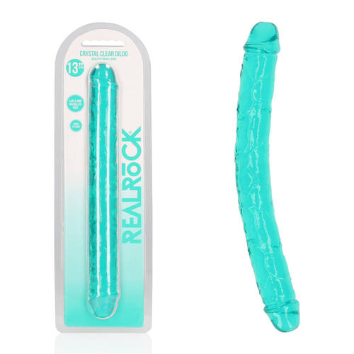 REALROCK 34 cm Double Dong - Turquoise Turquoise 34 cm (14'') Double Dong