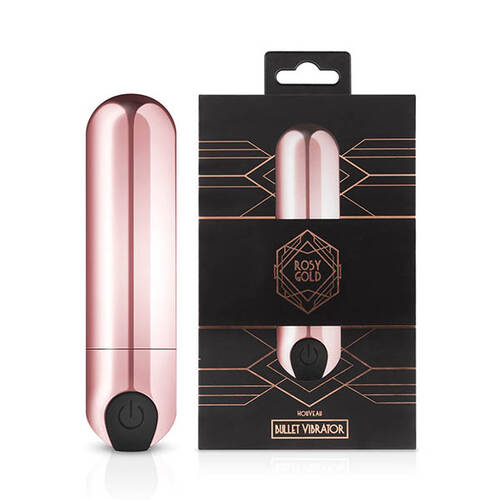 Rosy Gold - New Bullet Vibrator Rose Gold USB Rechargeable Bullet