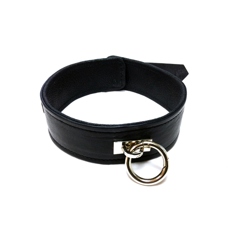 Leather Collar + Detachable O Ring
