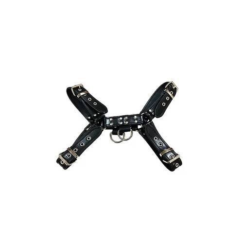 rouge O.T H-Front Leather Harness Black Medium 38-40 inches